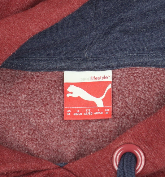 Puma Men's Red Pullover Hoodie Medium