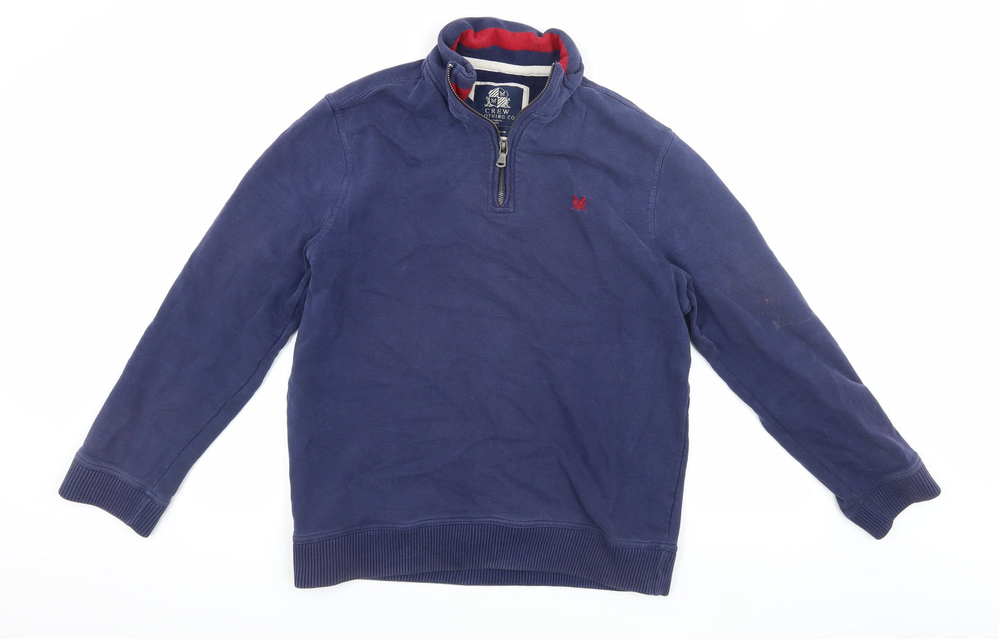 Crew Clothing Co. Men's Blue Full Zip Sweatshirt M