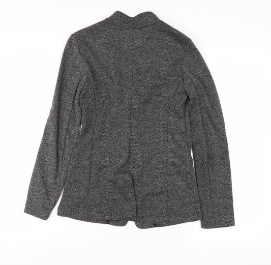 Banana Republic Women's Black Blazer, 2XS, Herringbone Business