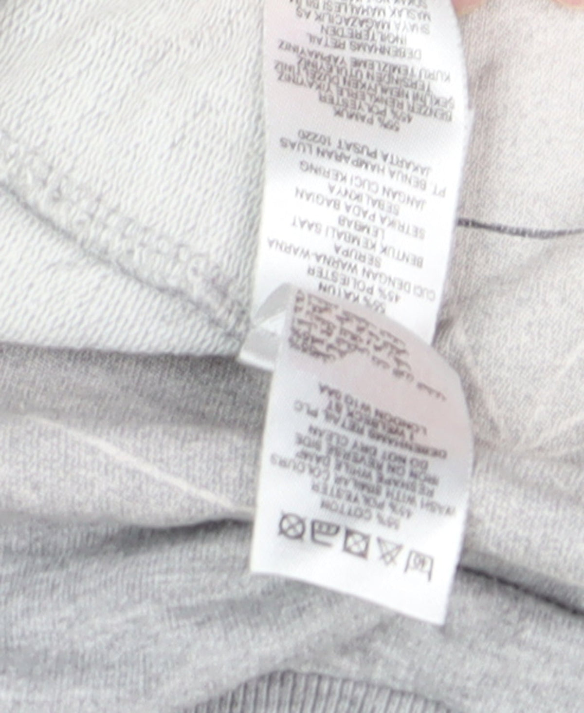 Brand and care label for Red Herring Men's Grey Graphic Sweatshirt M