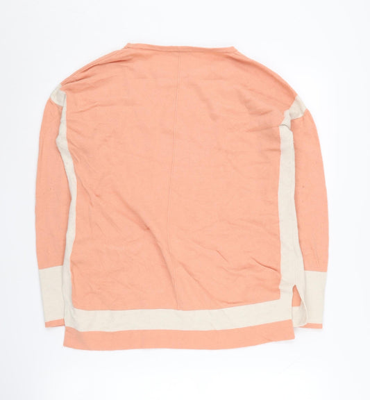 White Stuff Women's Pink Crew Neck Jumper, Size 12