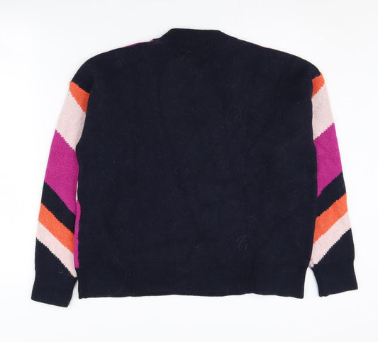 Joe Browns Women's Multicoloured Geometric Pullover Jumper Size 16
