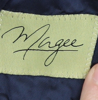 Magee Men's Brown Wool Blazer 40R Check Pattern