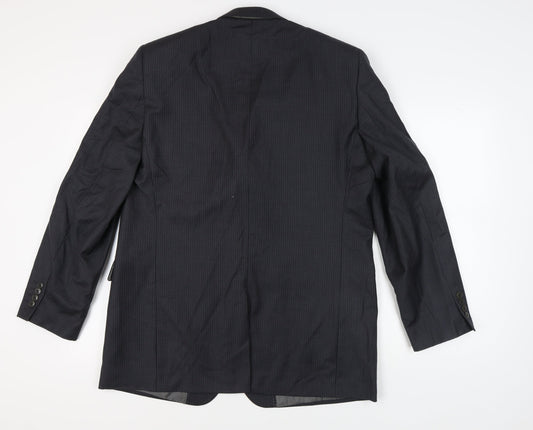 Pierre Cardin Grey Men's Long Blazer 44L Striped