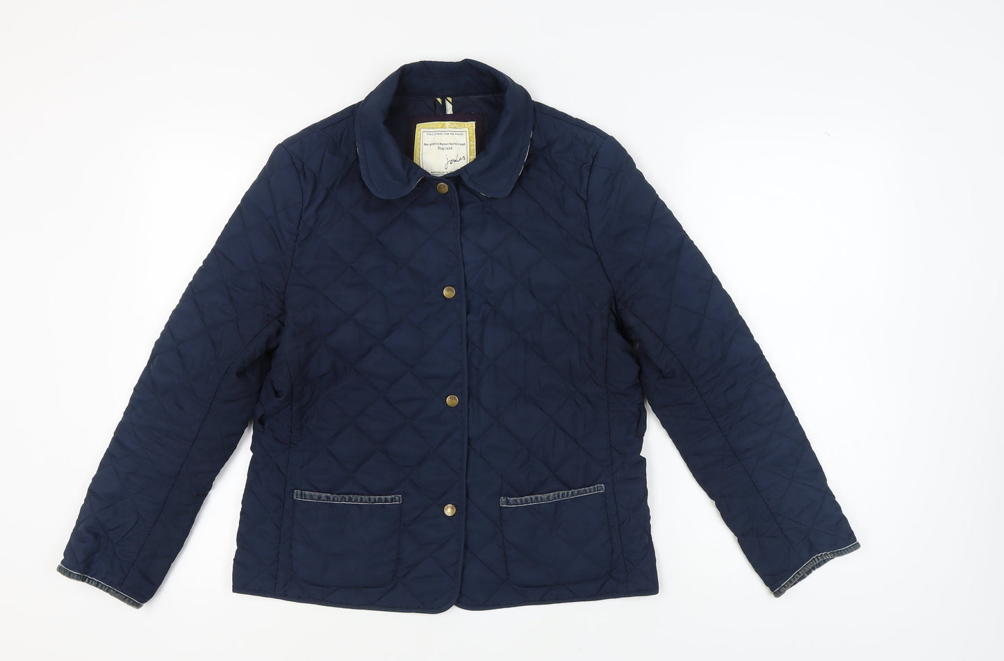 Joules Women's Blue Quilted Jacket Size 14