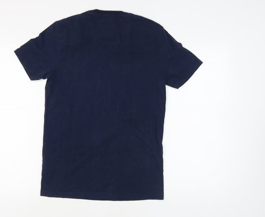 FatFace Men's Blue Graphic Cars T-Shirt, Size S, Crew Neck