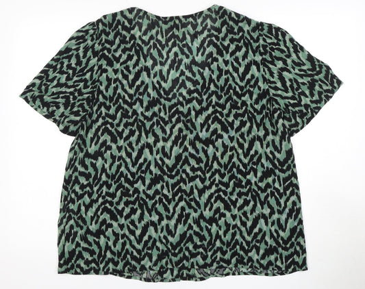 Womens UK Size 16 VERO MODA Multicoloured Viscose Blouse