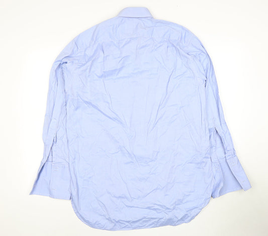 Charles Tyrwhitt Men's Blue Dress Shirt, Long Sleeve, 41 cm
