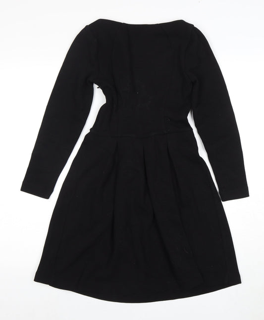 Boden Women's Black Fit & Flare Dress