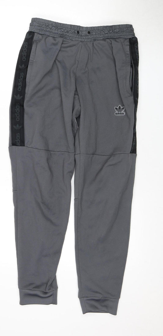 Adidas Men's Grey Joggers M Gym Training