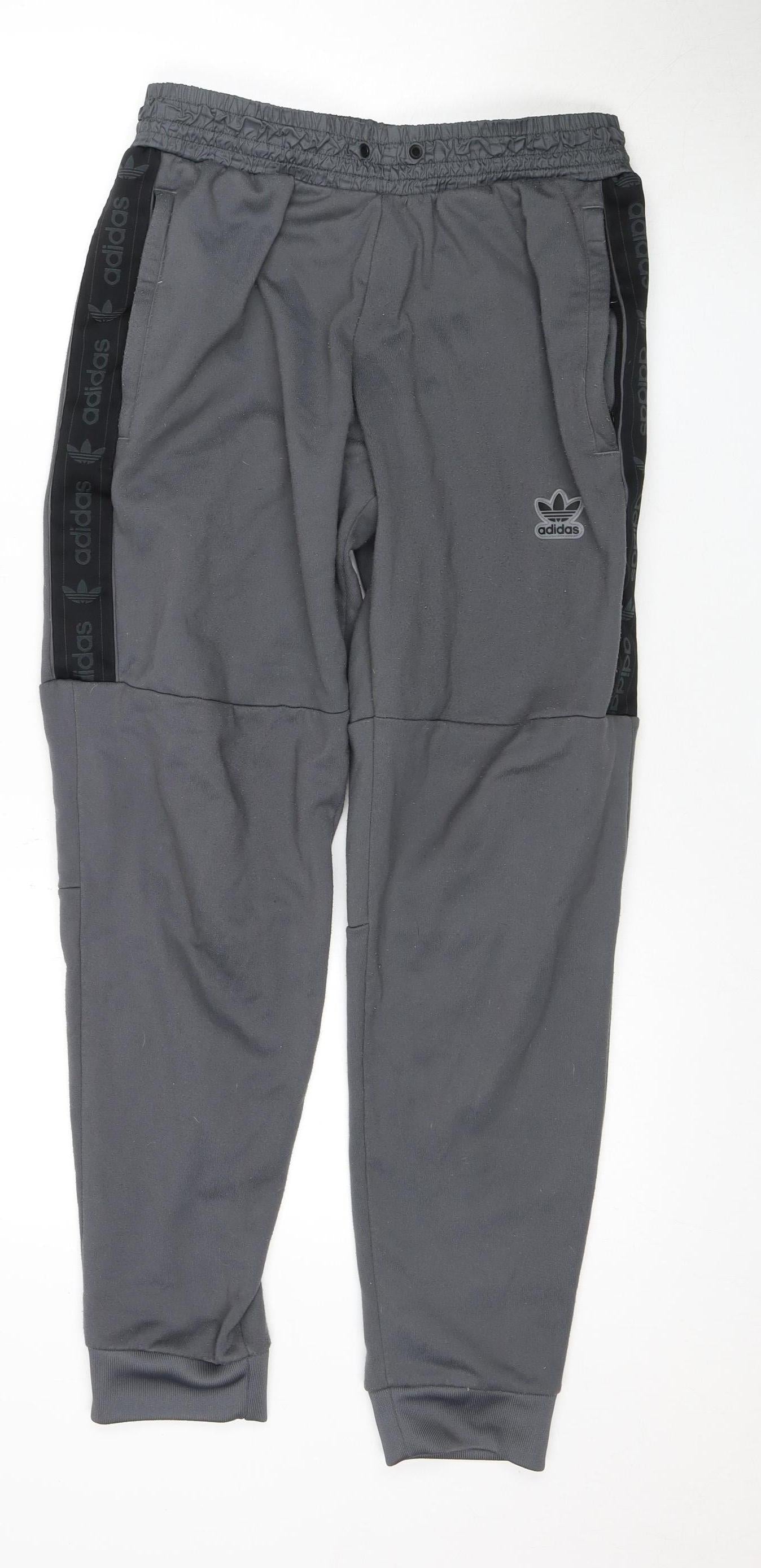 Adidas Men's Grey Joggers M Gym Training