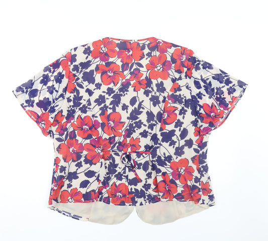 Eastex Women's Multicoloured Floral Blouse Size 20