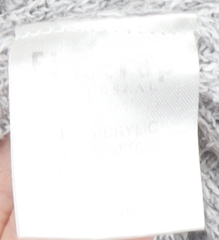 Firetrap Women's Grey V-Neck Pullover Jumper Size 12