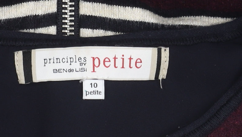 Brand and care label for Principles by Ben de Lisi Women's Striped Cardigan