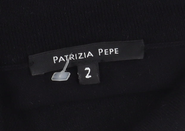 Patrizia Pepe Women's Black Dress, Size 6, Elegant Style