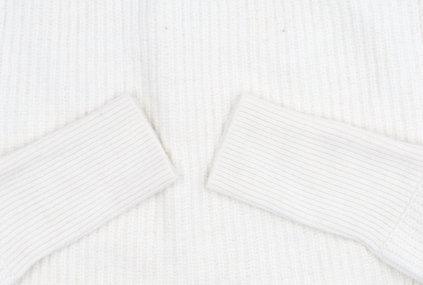 Massimo Dutti Women's Ivory Roll Neck Jumper XS