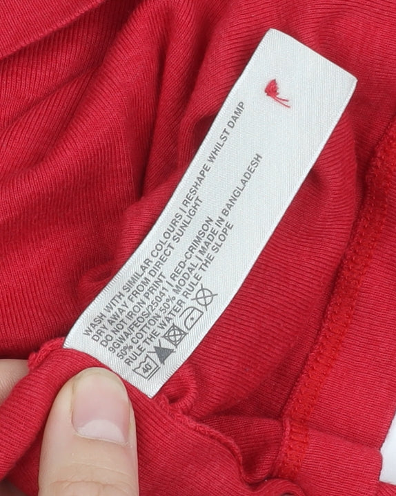 Fat Face Women's Red Long Sleeve T-Shirt Size 16