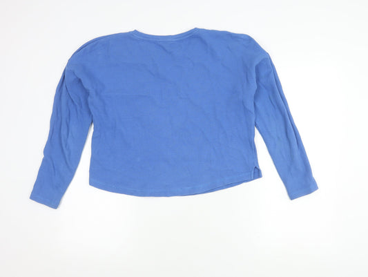 Boden Women's Blue Long Sleeve Knit Top, Size S
