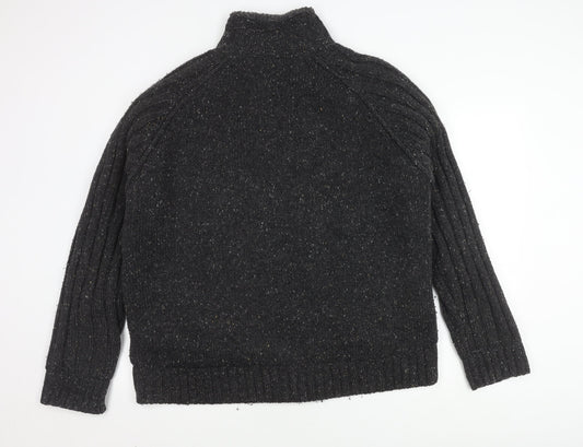 Back view of Lee Cooper Men's XL Grey Knit Jacket