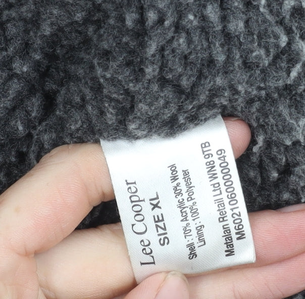 Lee Cooper Men's XL Grey Knit Jacket