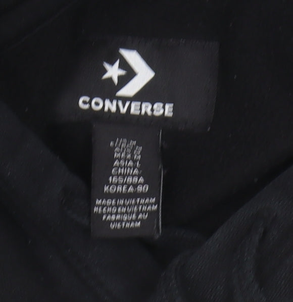 Converse Unisex Black Pullover Hoodie M