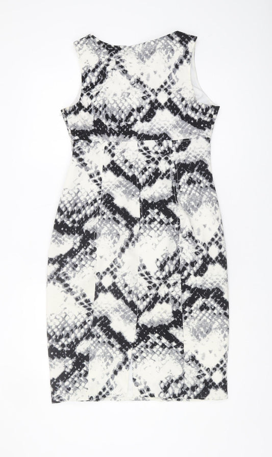 Karen Millen Women's Multicoloured Sheath Dress Size 12