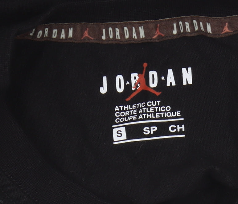Jordan Men's Black Athletic Fit T-Shirt, Size S