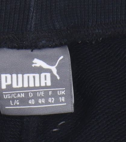 Puma Men's Black Jogger Trousers, Size L, Casual Comfort