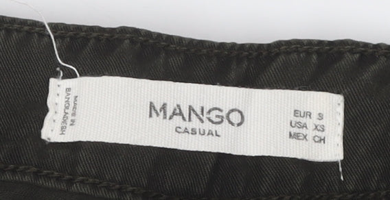 Mango Women's Black Wide-Leg Trousers S