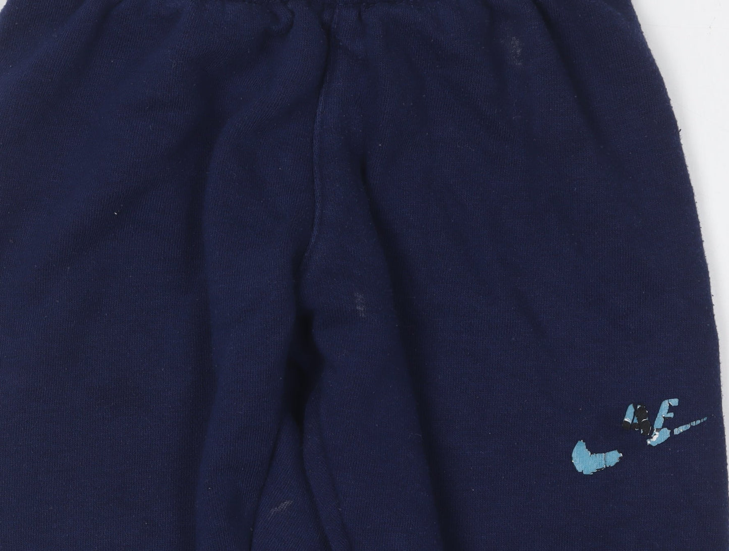 Nike Boys Blue Jogger Trousers XS Cotton Blend