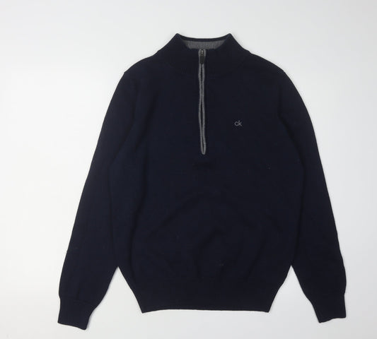 Calvin Klein Men's Blue Medium Golf Jumper