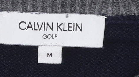 Calvin Klein Men's Blue Medium Golf Jumper