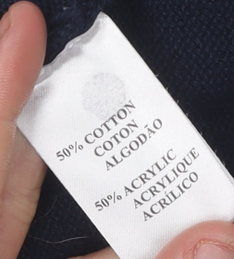 Calvin Klein Men's Blue Medium Golf Jumper