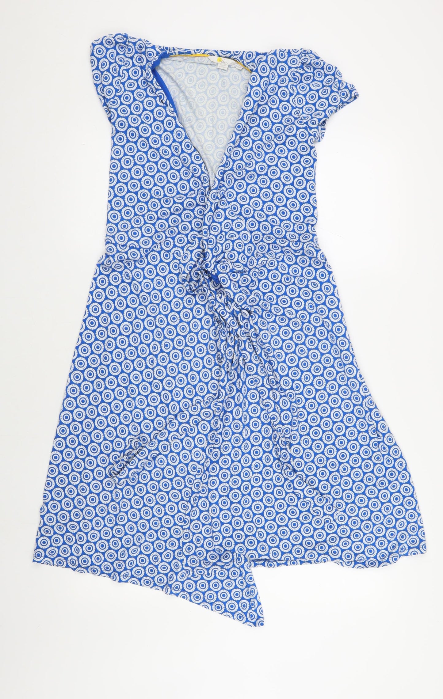 Boden Women's Blue Wrap Dress Size 10 - Summer Casual