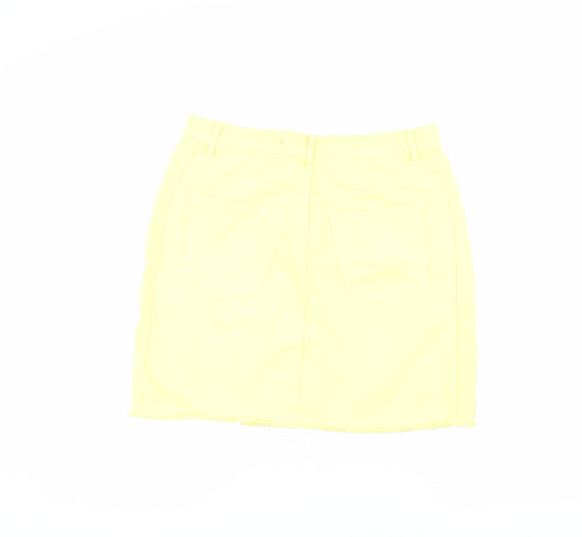 Brave Soul Women's Yellow Denim Pencil Skirt Size 12