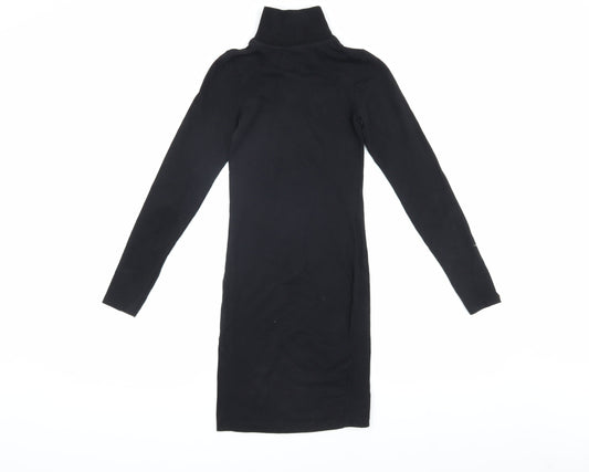 Ellesse Women's Black Bodycon Knit Dress UK 4
