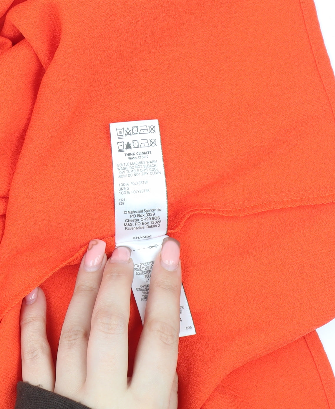 Marks and Spencer Women's Orange One Shoulder Midi Dress