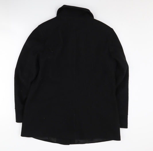 Bonmarché Women's Black Mid-Length Overcoat Size 14