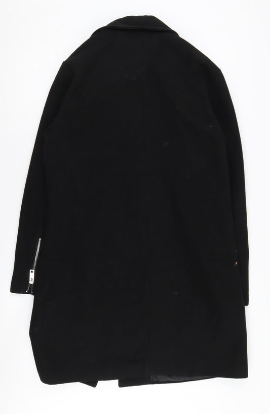 New Look Women's Black Motorcycle Jacket Size 10