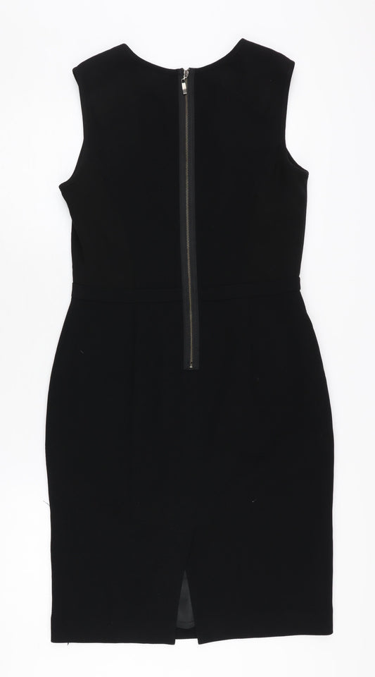 T.M. Lewin Women's Black Sheath Dress Size 10 Business
