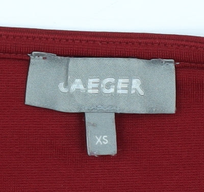 Jaeger Women's Red Long Sleeve Top XS
