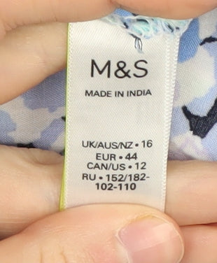 Marks and Spencer Women's Multicoloured Off the Shoulder Dress