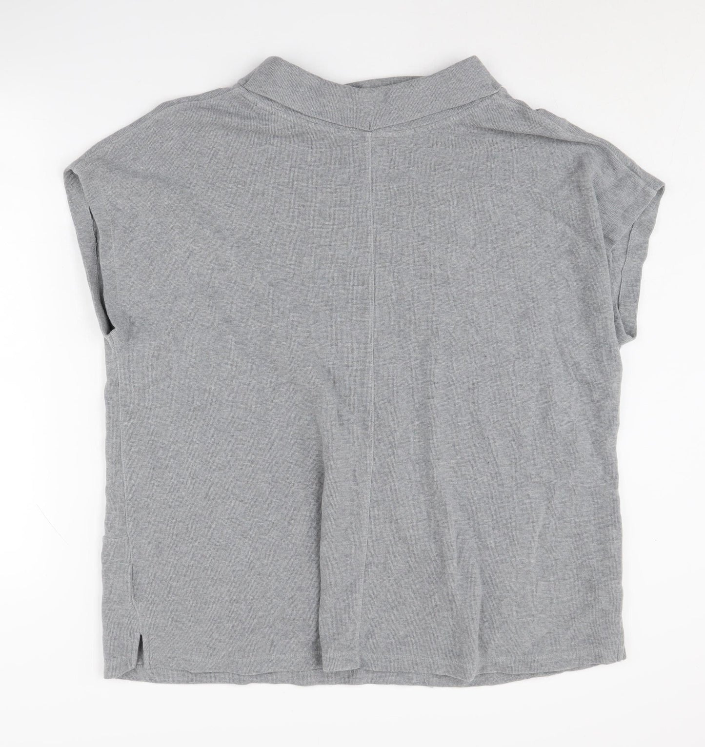 White Stuff Women's Grey Mock Neck Sleeveless Jumper Size 18