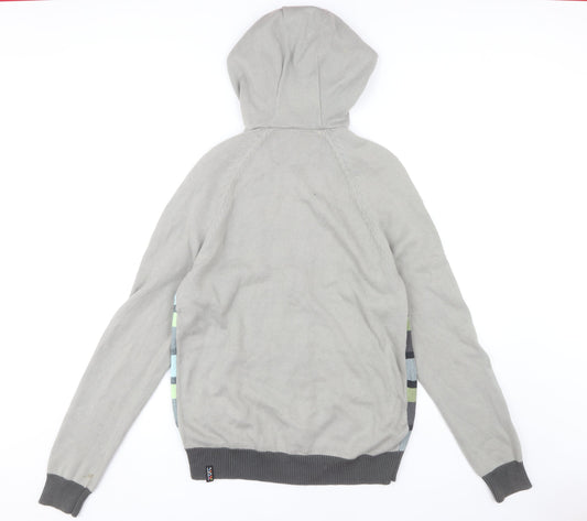 Quiksilver Men’s Grey Plaid Basic Jacket S