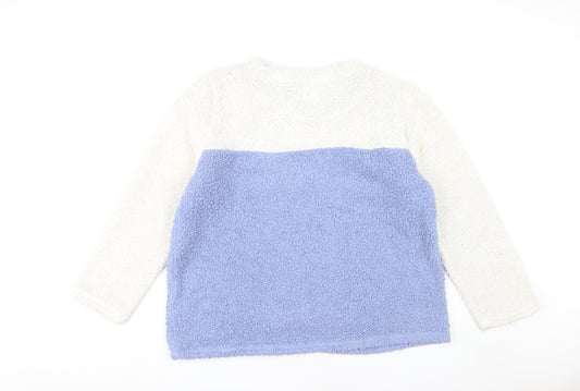 Disney Women's Ivory & Blue Lilo & Stitch Sweatshirt XL