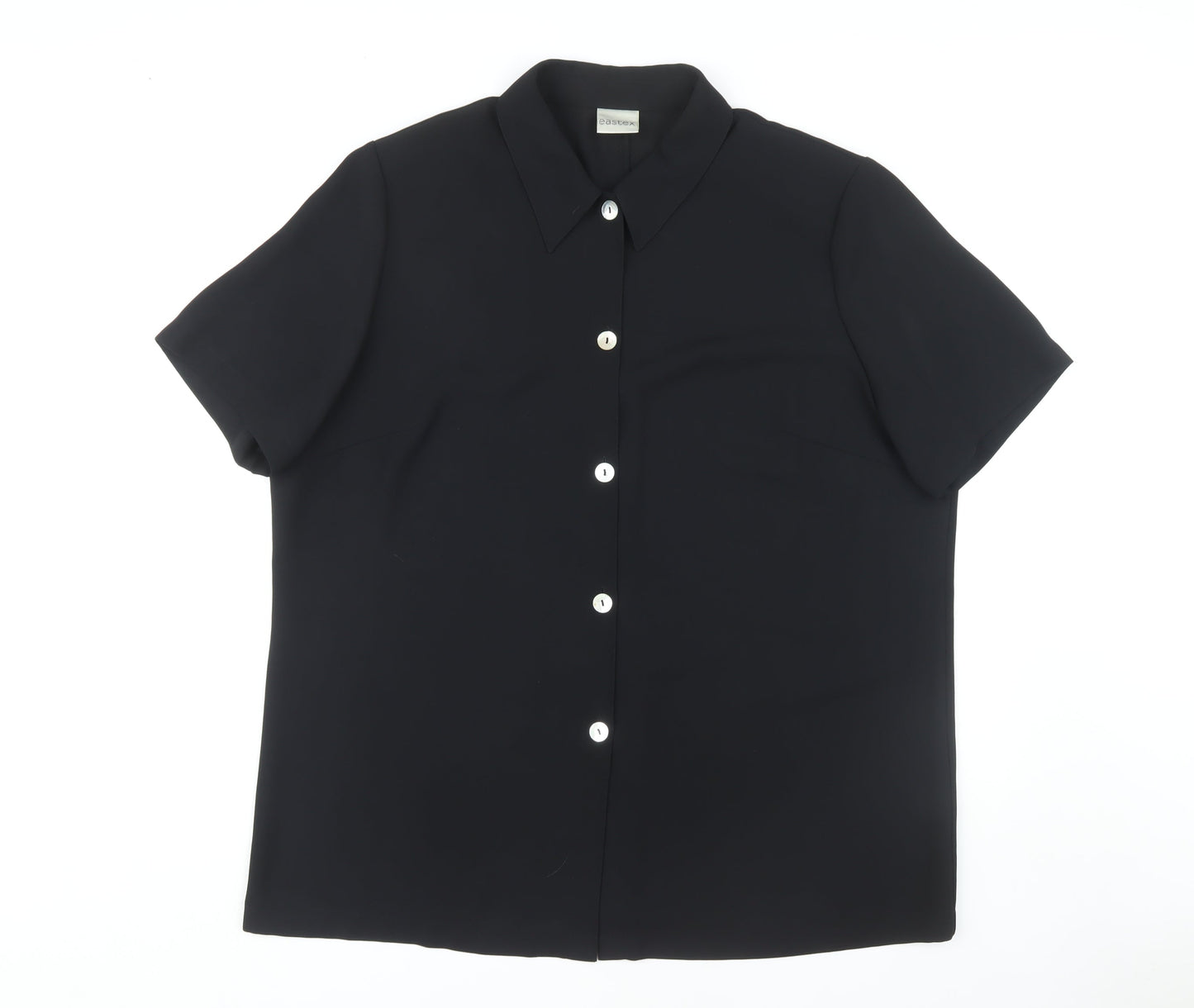 Eastex Women's Black Classic Button-Up Shirt Size 20
