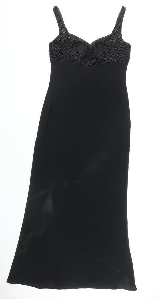 John Charles Women's Black Long Evening Gown UK 10