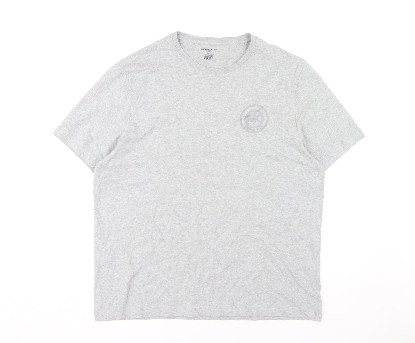 Michael Kors Men's XL Grey Crew Neck Cotton T-Shirt