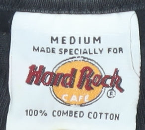 Hard Rock Cafe Unisex Black M T-Shirt Long Sleeve