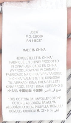 Boden Women's White XL Striped Basic T-Shirt